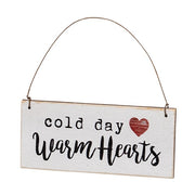 Warm Hearts Wooden Ornament  (3 Count Assortment)