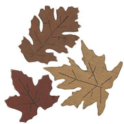 Distressed Wooden Fall Leaves  (Set of 3)