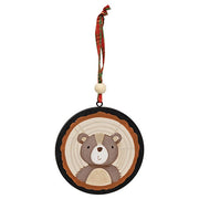Woodland Friend Portrait Tree Trunk Ornament  (3 Count Assortment)
