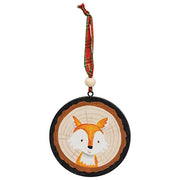 Woodland Friend Portrait Tree Trunk Ornament  (3 Count Assortment)