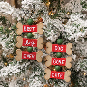 Best Dog Ever Dog Bone Trio Ornament  (2 Count Assortment)