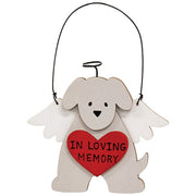 Angel Pup Wooden Ornament  (4 Count Assortment)