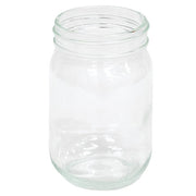 Glass Jar with Christmas Wood Topper  (2 Count Assortment)