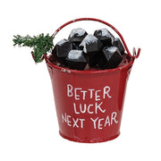 Bucket of Coal Ornament  (3 Count Assortment)