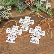 My Christmas Prayer Wooden Cross Ornament  (3 Count Assortment)