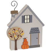 Pumpkin Stack & Fall Tree Chunky House Sitter