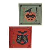 Happy Jack Primitive Box Sign  (2 Count Assortment)