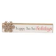 Happy Ho Ho Holidays Snowflake Mini Stick  (3 Count Assortment)