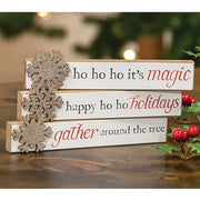 Happy Ho Ho Holidays Snowflake Mini Stick  (3 Count Assortment)