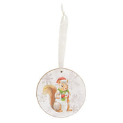 Winter Woodland Friend Round Ornament - 3"  (4 Count Assortment)