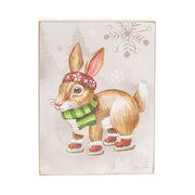 Warm Winter Woodland Bunny or Squirrel Box Sign  (2 Count Assortment)