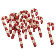 Carved Look Resin Antiqued Candy Canes - 3"H (Set of 12)