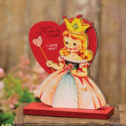 You're My Queen of Hearts Valentine Sitter on Base