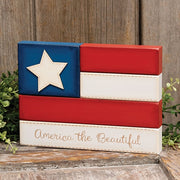 America the Beautiful Flag Block