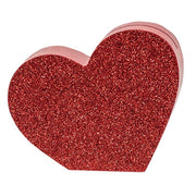 Chunky Glittered Heart Name Card Holders (Set of 3)
