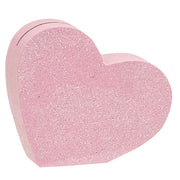 Chunky Glittered Heart Name Card Holders (Set of 3)