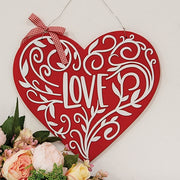 Vined Love Hanging Heart Sign