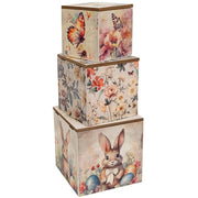 Vintage Spring Stacked Boxes (Set of 3)