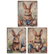 Vintage Easter Bunny Block  (3 Count Assortment)