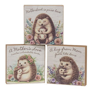 Mother's Love Hedgehog Block  (3 Count Assortment)