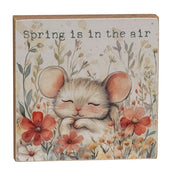 Sleeping Mouse Floral Block  (3 Count Assortment)