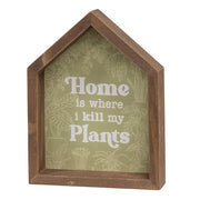 Plant House Shaped Box Signs (Set of 2)