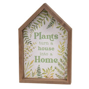 Plant House Shaped Box Signs (Set of 2)