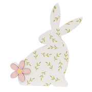 Wooden Bunny Bloom Sitter  (3 Count Assortment)
