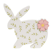 Wooden Bunny Bloom Sitter  (3 Count Assortment)