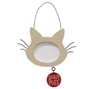 Cat Shape Frame Ornament  (3 Count Assortment)
