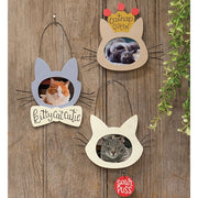 Cat Shape Frame Ornament  (3 Count Assortment)