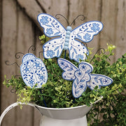 Layered Flutterbug Plant Pokes (Set of 3)