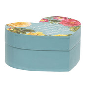 Friendship is the Thread Vintage Rose Heart Trinket Box