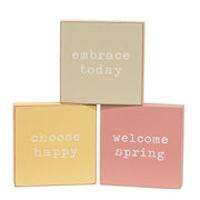 Choose Happy Block  (3 Count Assortment)