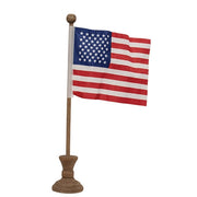 Pedestals with Flags (Set of 3)