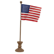 Pedestals with Flags (Set of 3)