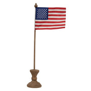 Pedestals with Flags (Set of 3)