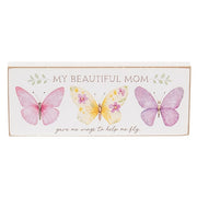 Grandma - Mom - Friend Butterfly Block  (3 Count Assortment)