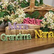 Grandma - Mom - Nana - Sister Word Sitter  (4 Count Assortment)
