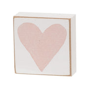 Watercolor Heart 2" Square Block  (4 Count Assortment)