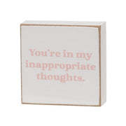 Not Sick of You 2" Square Block  (4 Count Assortment)