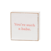 Kinda Obsessed 2" Square Block  (4 Count Assortment)