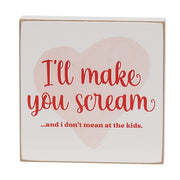 Caught Feelings 4" Square Block  (3 Count Assortment)