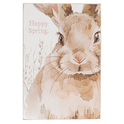 Happy Easter or Spring Watercolor Bunny Box Sign  (2 Count Assortment)