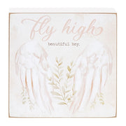 Fly High Angel Wings Box Sign  (2 Count Assortment)
