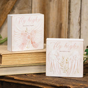 Fly High Angel Wings Box Sign  (2 Count Assortment)
