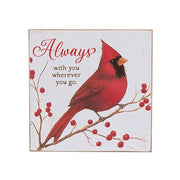 Always Be Still Cardinal Block  (4 Count Assortment)