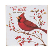 Always Be Still Cardinal Block  (4 Count Assortment)