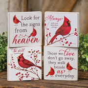 Always Be Still Cardinal Block  (4 Count Assortment)