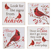 Always Be Still Cardinal Block  (4 Count Assortment)